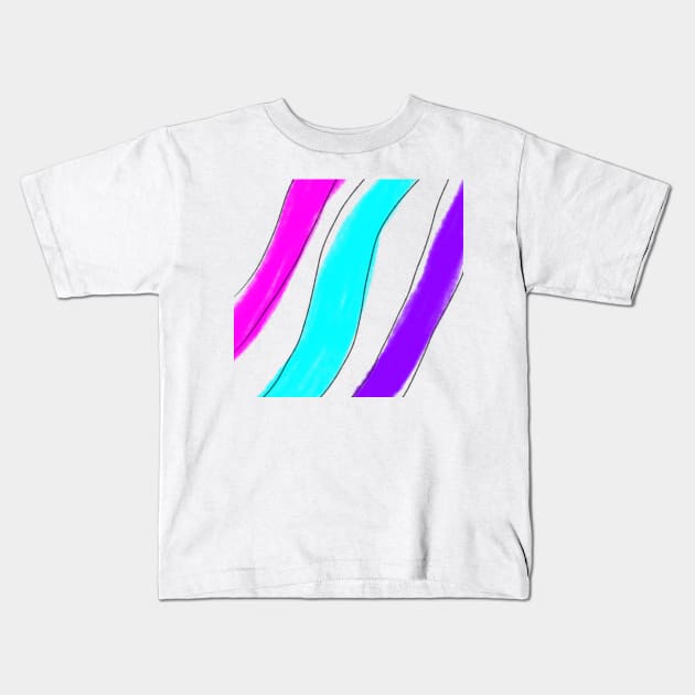 Colorful watercolor abstract art design Kids T-Shirt by Artistic_st